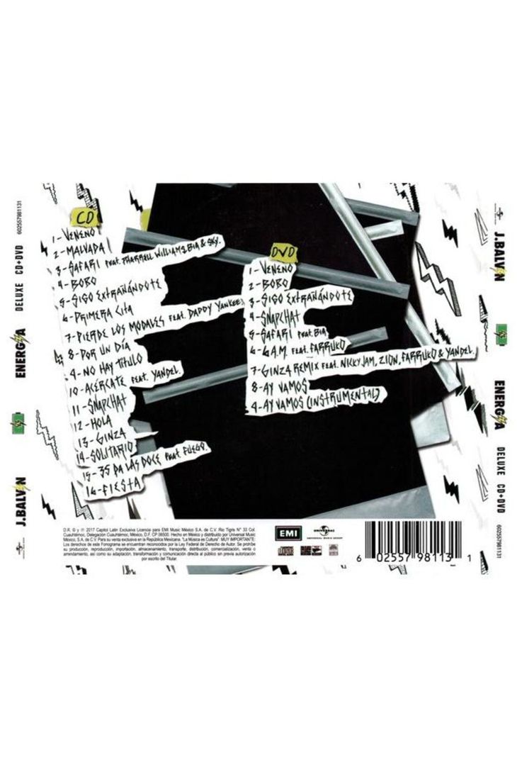 J. BALVIN - ENERGIA LADO B (CD+ DVD) | CD-1