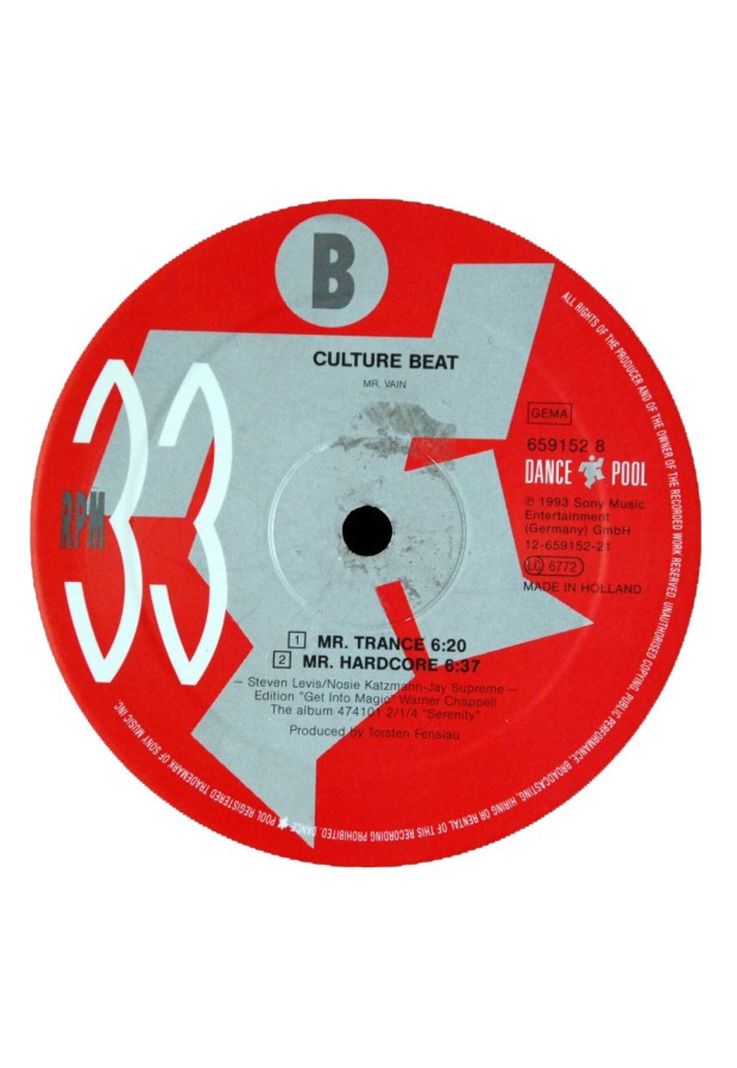 CULTURE BEAT - MR. VAIN (REMIXES) (LTD EDITION) | 12" MAXI SINGLE USADO-2