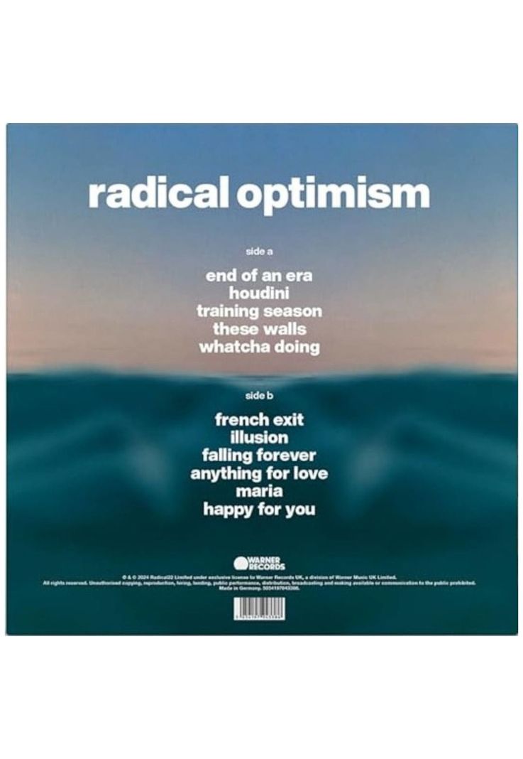 DUA LIPA - RADICAL OPTIMISM (CURACAO BLUE VINYL) | VINILO-1