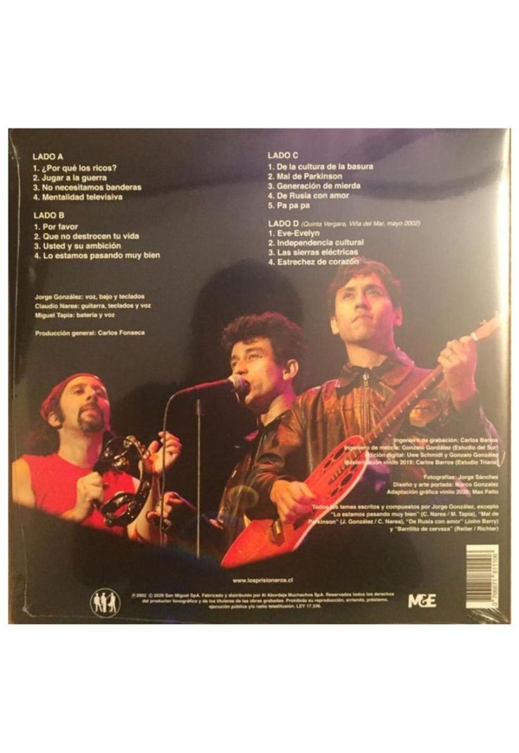 LOS PRISIONEROS - ESTADIO NACIONAL VOL. 2 (2LP) | VINILO-1