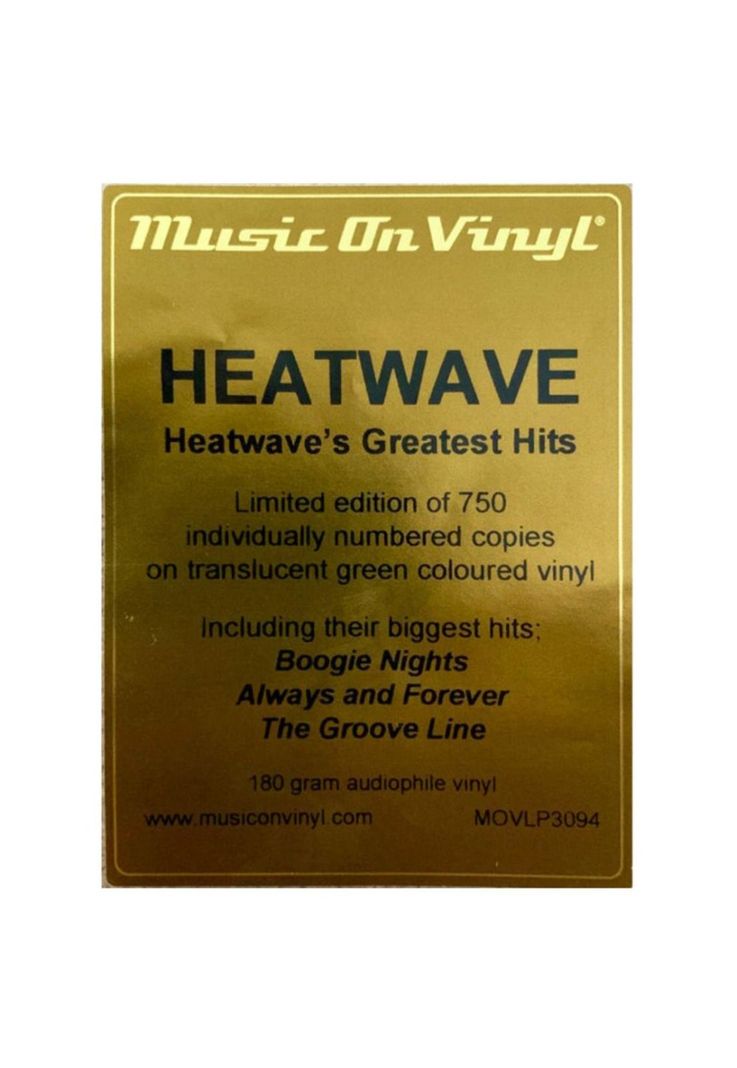 HEATWAVE -  GREATEST HITS (GREEN VINYL) |  VINILO-3