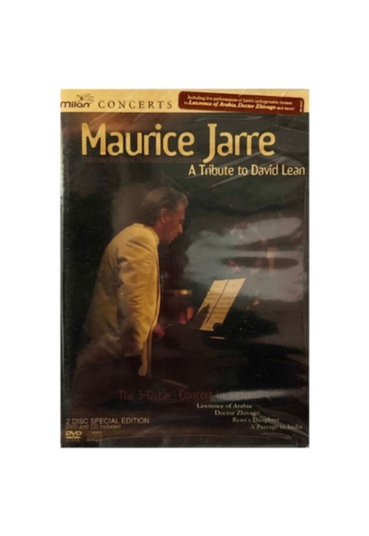 MAURICE JARRE - TRIBUTE TO DAVID LEAN DVDCD Diseno 2