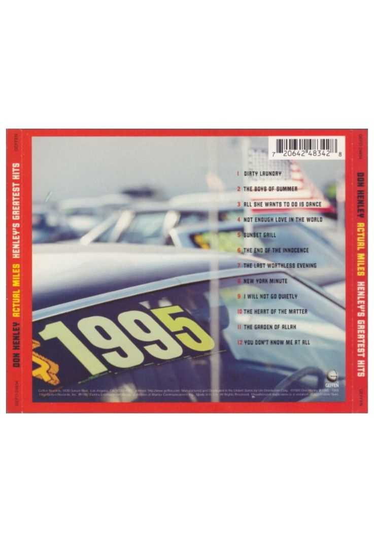 DON HENLEY - ACTUAL MILES: HENLEY´S GREATEST HITS | CD USADO-1
