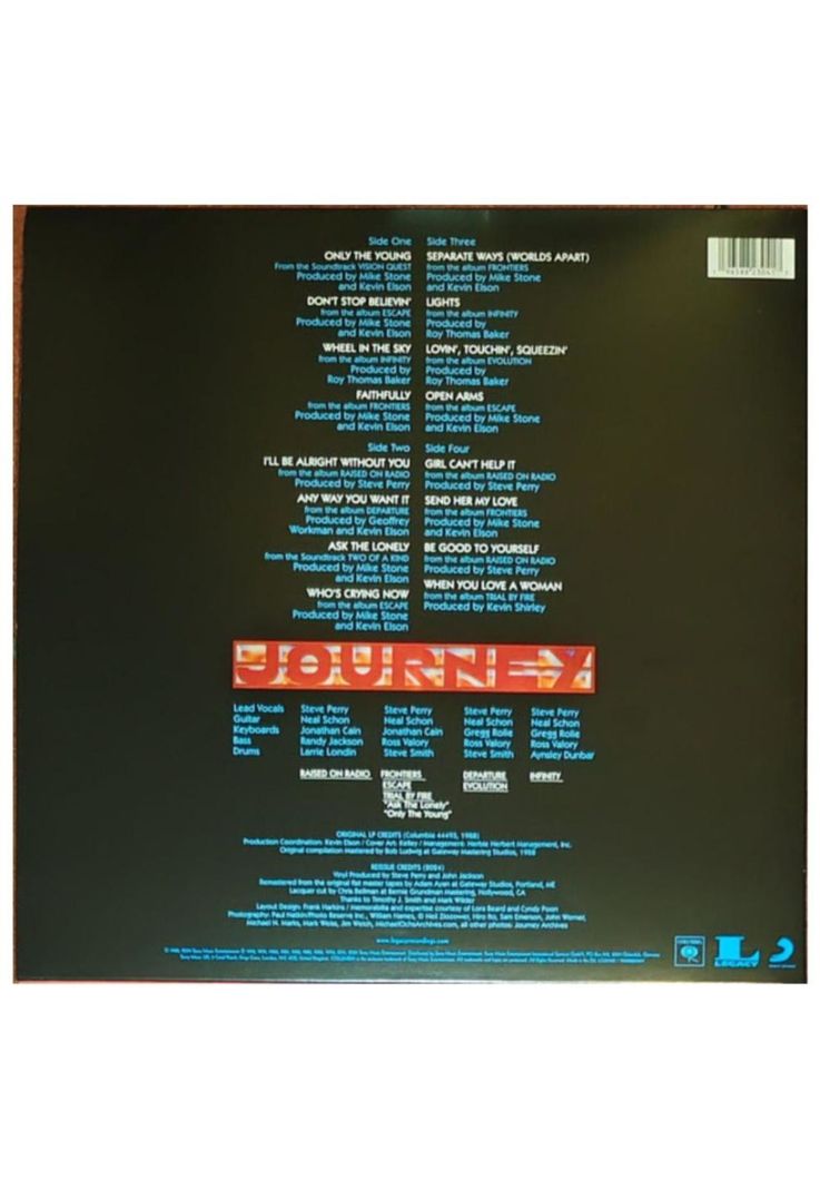 JOURNEY - GREATEST HITS (2LP) (2024) | VINILO-1