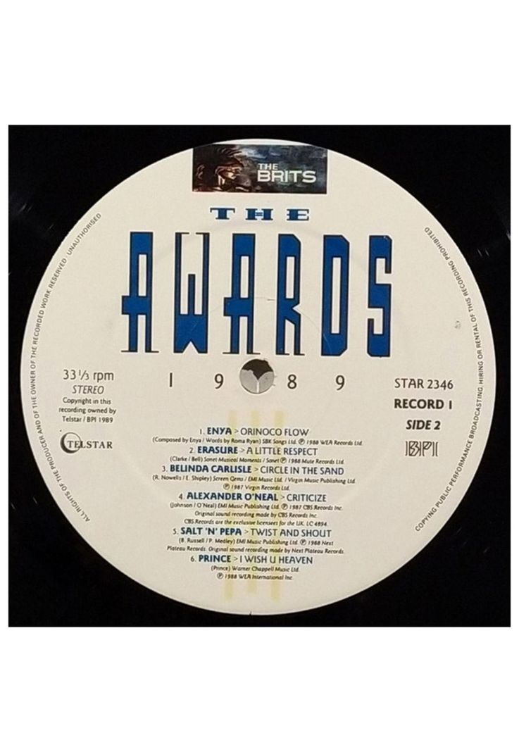 THE AWARDS 1989 - THE DEFINITIVE ALBUM THE BRITS AWARDS 1989 (2LP) | VINILO USADO-5