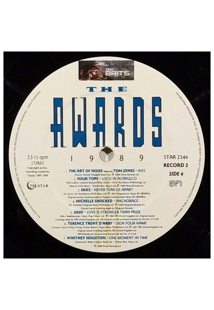 THE AWARDS 1989 - THE DEFINITIVE ALBUM THE BRITS AWARDS 1989 (2LP) | VINILO USADO-7