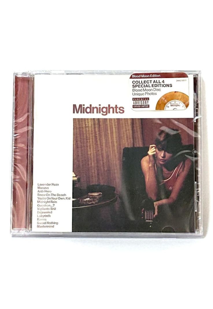 TAYLOR SWIFT - MIDNIGHTS (BLOOD MOON EDITION-CLEAN) | CD-0