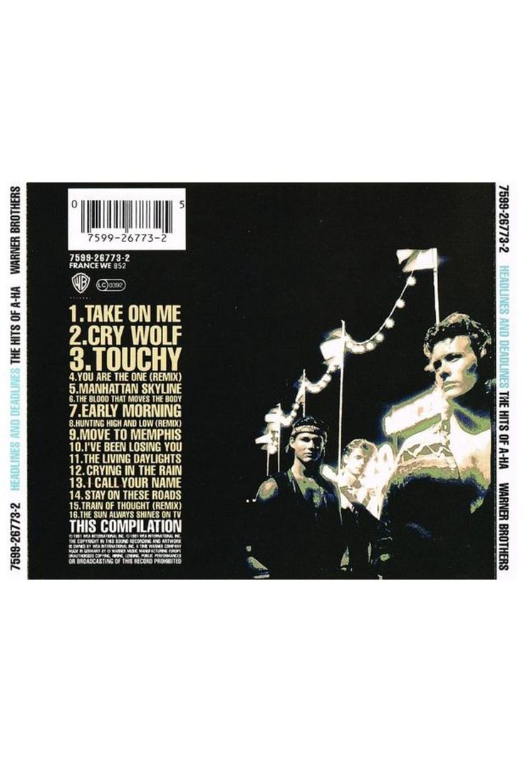 A-HA - HEADLINES & DEADLINES: THE HITS OF A-HA | CD-1