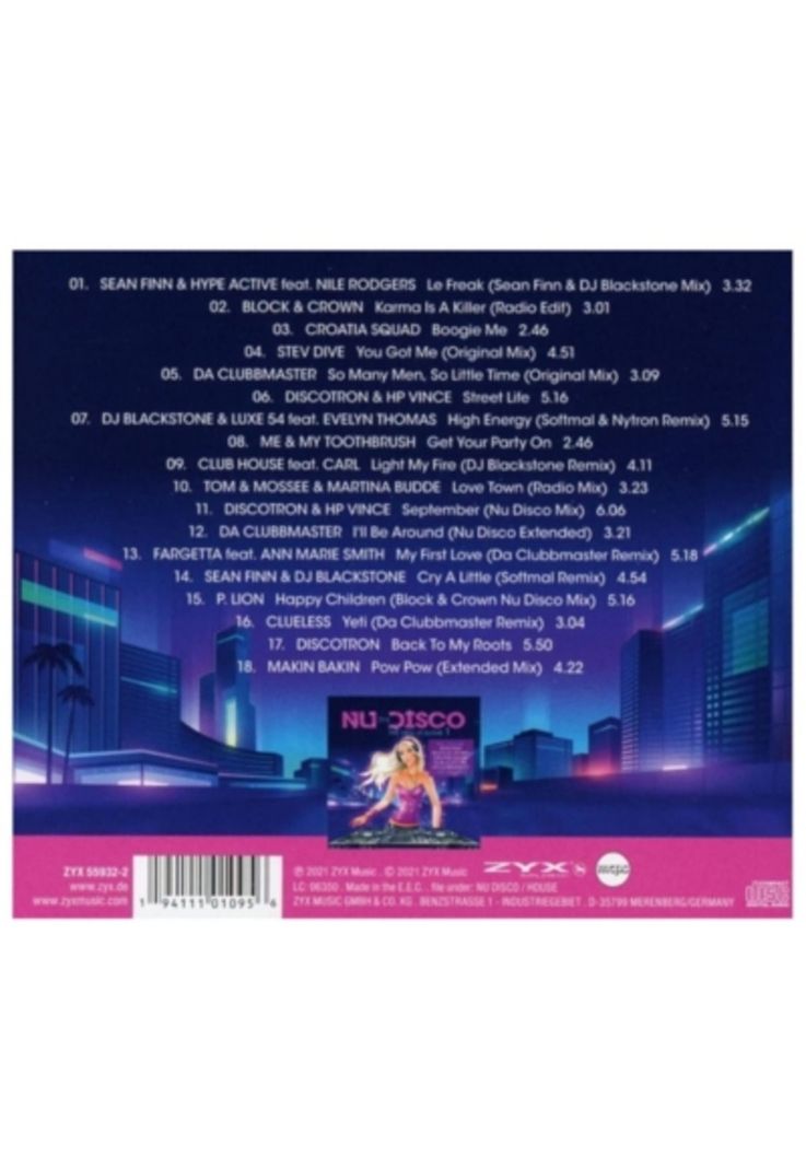 ZYX NU DISCO THE HITS VOL. 1 - VARIOS (CD)-1