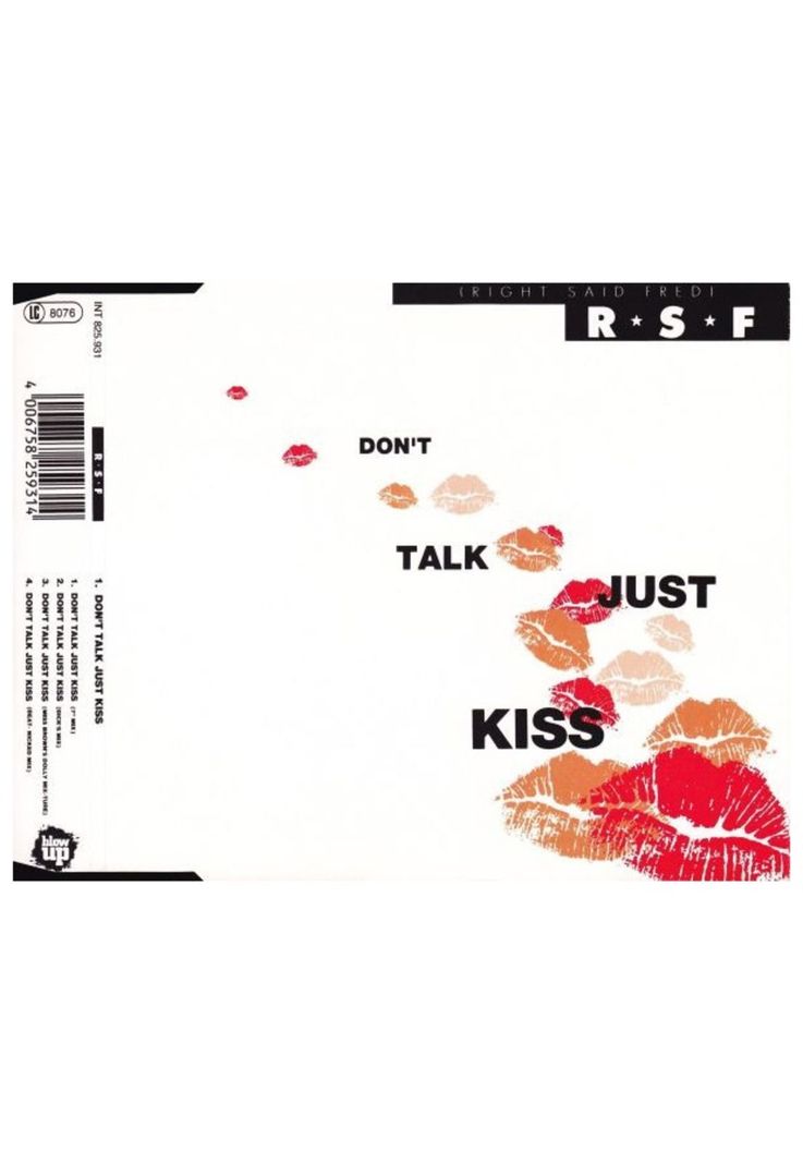 Right Said Fred - DON'T TALK JUST KISS | CD SINGLE USADO-2