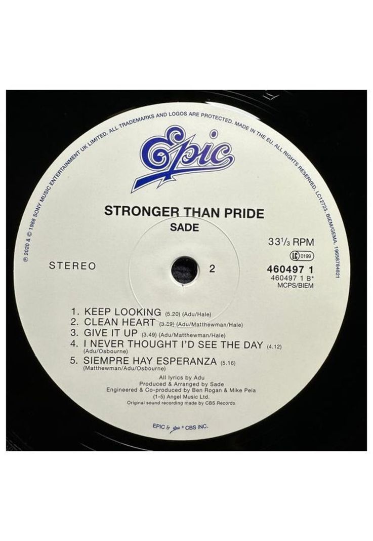SADE - STRONGER THAN PRIDE | VINILO-3