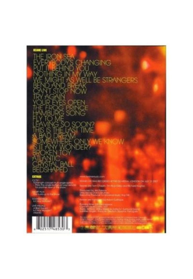 KEANE - KEANE LIVE | DVD-1