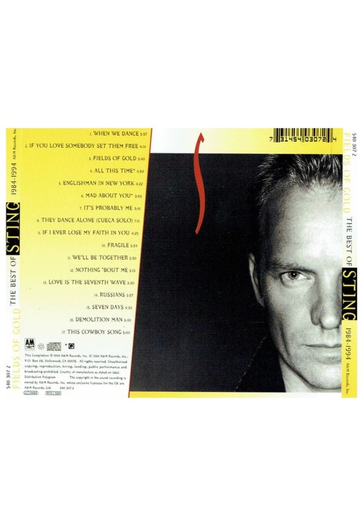 STING - FIELDS OF GOLD: THE BEST OF | CD-1
