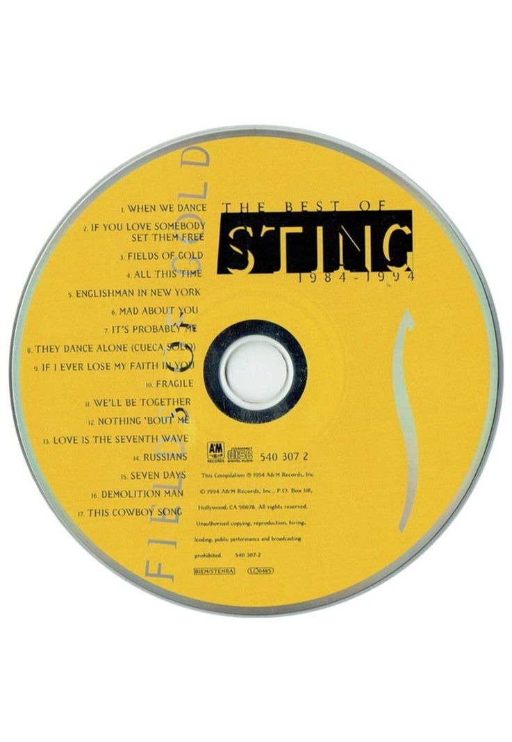 STING - FIELDS OF GOLD: THE BEST OF | CD-2