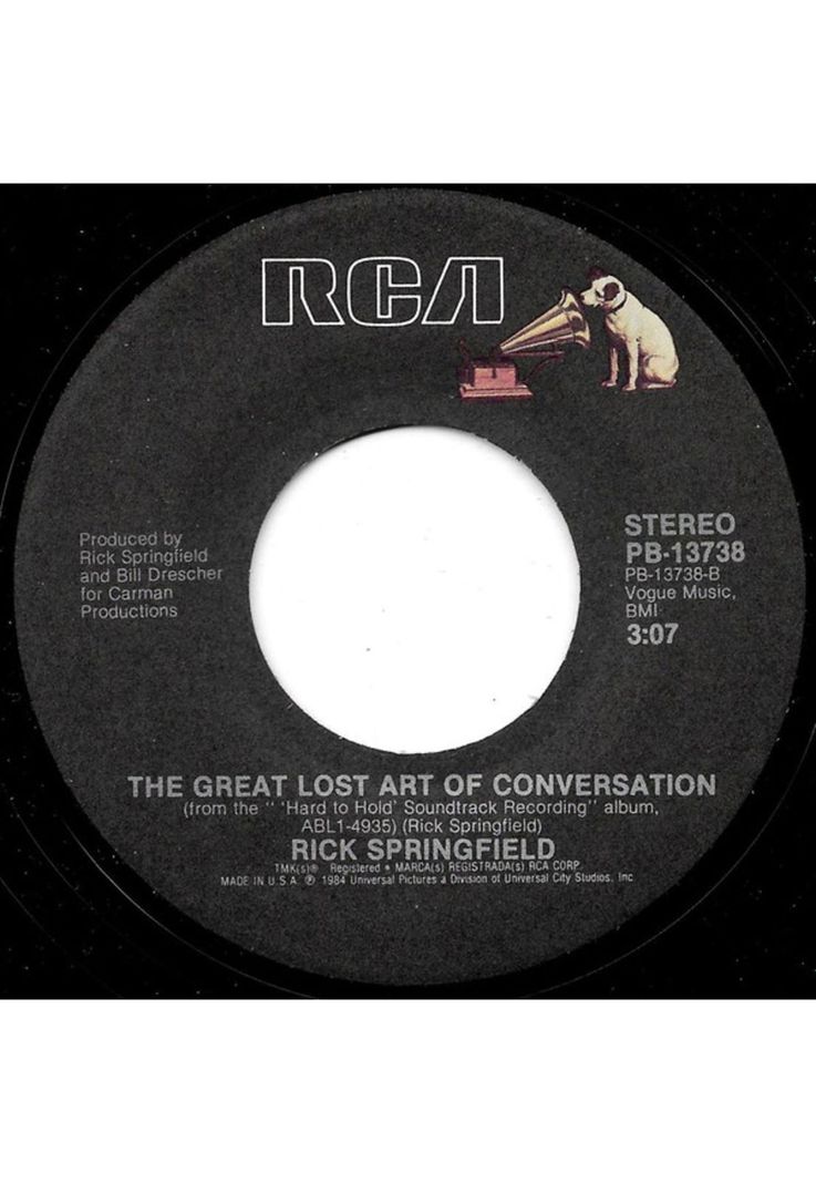 RICK SPRINGFIELD - LOVE SOMEBODY | 7" SINGLE VINILO USADO-2