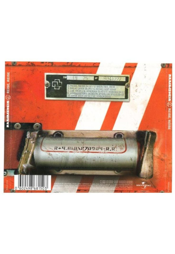 RAMMSTEIN - REISE, REISE | CD Hitway Music | Paris.cl