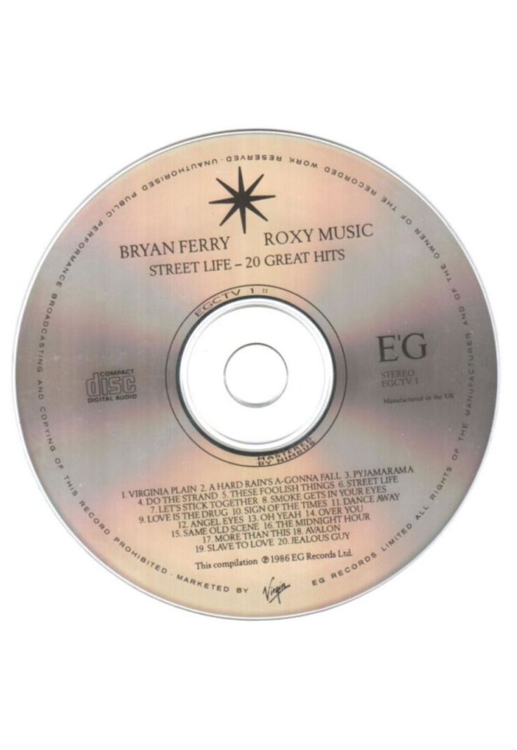 BRYAN FERRY & ROXY MUSIC - STREET LIFE: 20 GREAT HITS | CD-2