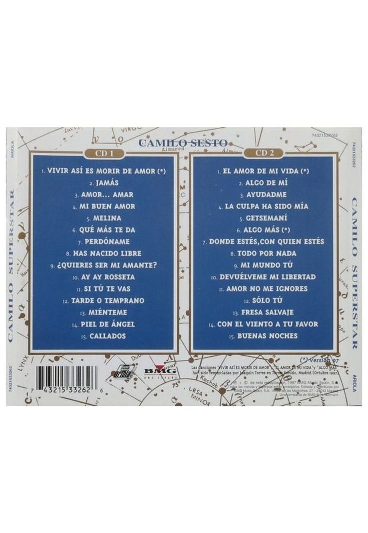 CAMILO SESTO - CAMILO SUPERSTAR (2CD) | CD-1