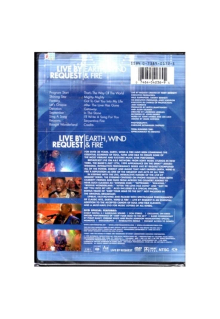 EARTH WIND FIRE - LIVE BY REQUEST DVD-1