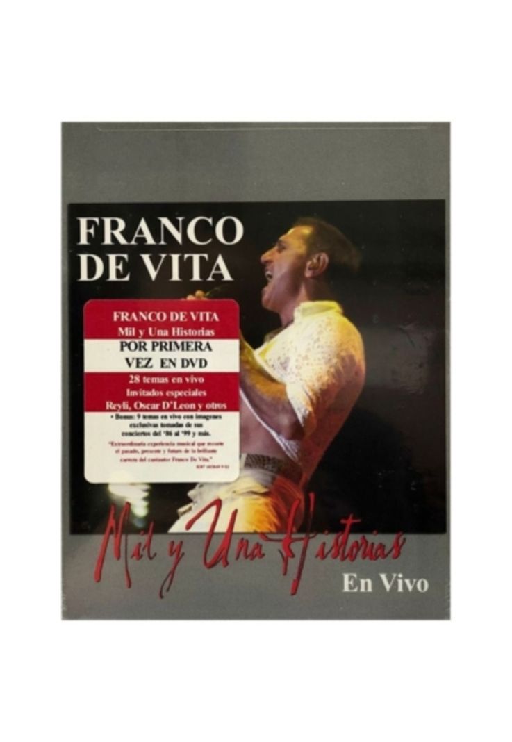 FRANCO DE VITA - MIL Y UNA HISTORIAS EN VIVO DVD Diseno 2