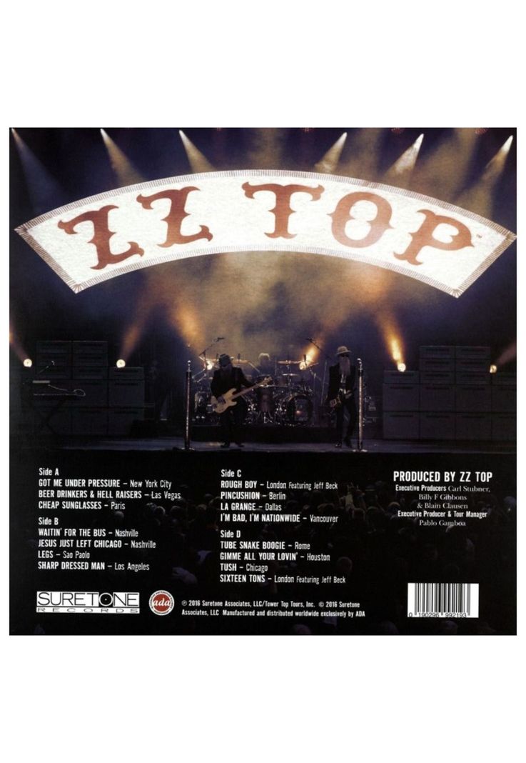 ZZ TOP - TONIGHT AT MIDNIGHT LIVE (2LP) VINILO-1