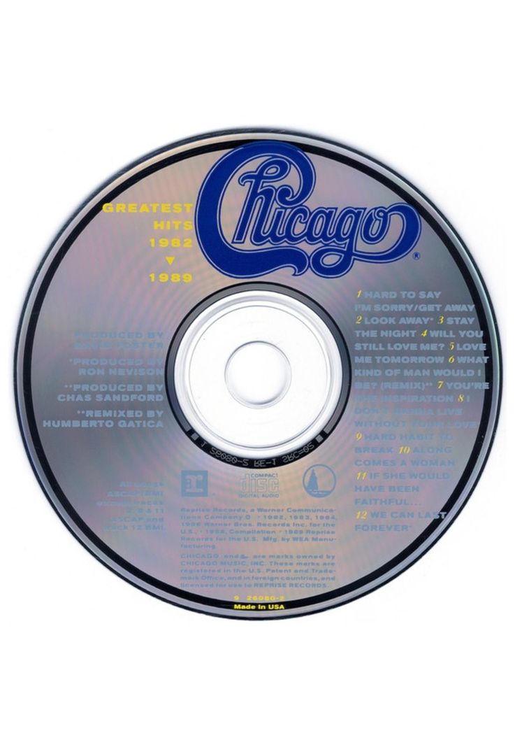 CHICAGO - GREATEST HITS 1982-1989 | CD USADO-2