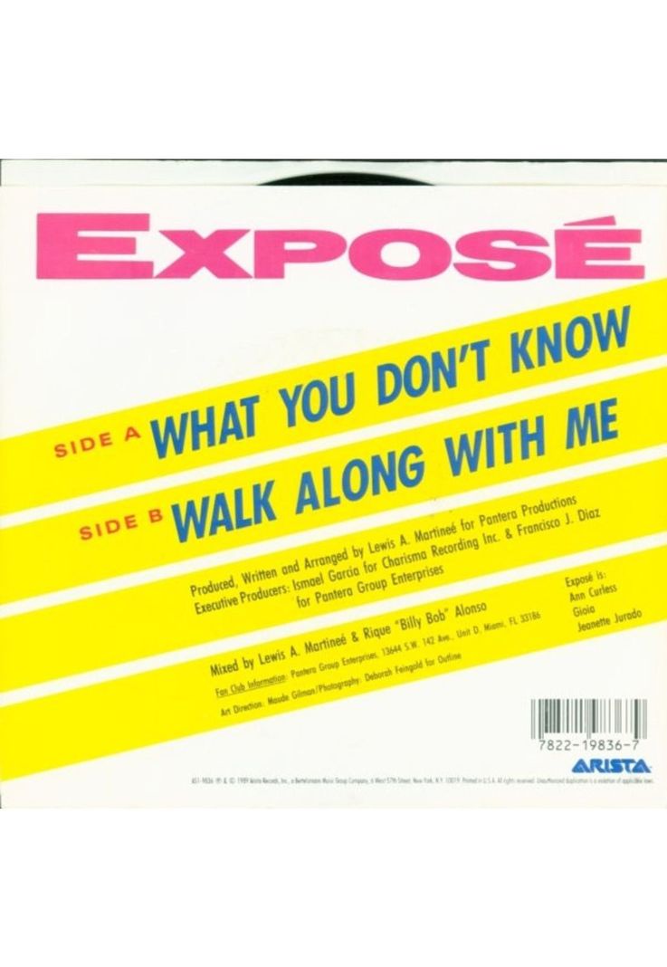 EXPOSE - WHAT YOU DON'T KNOW | 7" SINGLE VINILO USADO-1