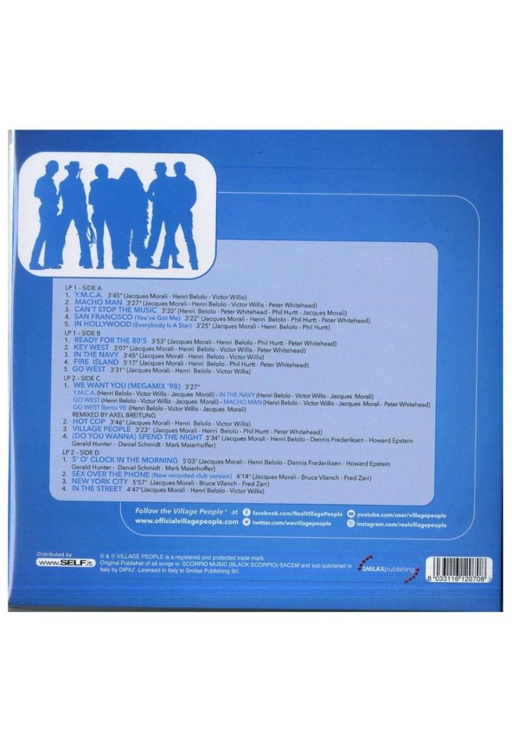 VILLAGE PEOPLE - BEST OF (2LP) | VINILO-1