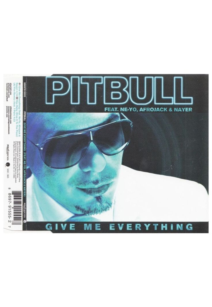 PITBULL Feat. NE-YO, AFROJACK & NAYER - GIME ME EVERYTHING | CD SINGLE USADO-0