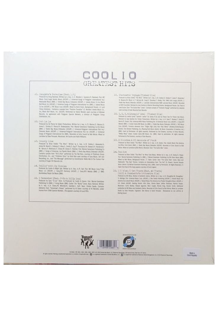 COOLIO - GREATEST HITS | VINILO-1