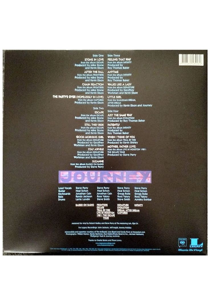 JOURNEY - GREATEST HITS VOL.2 2LP VINILO-1