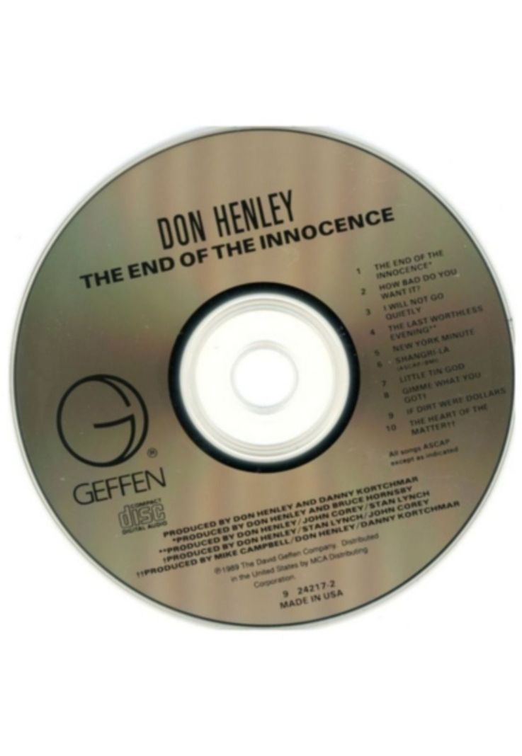 DON HENLEY - THE END OF INNOCENCE CD-2