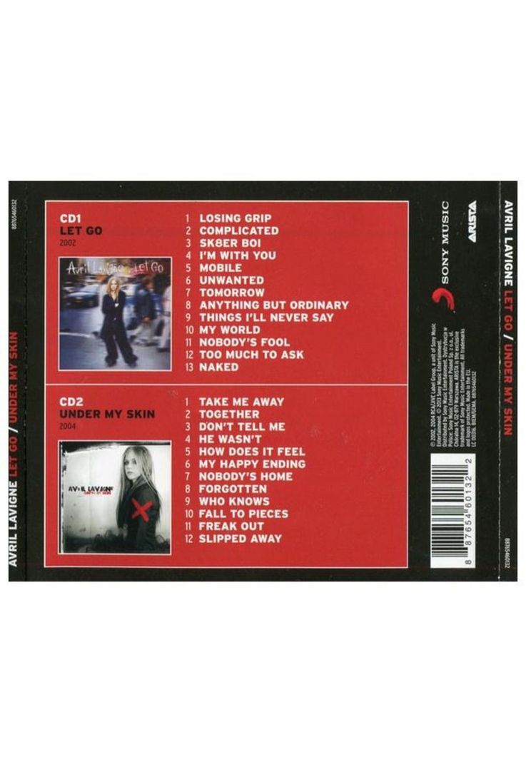 AVRIL LAVIGNE - LET GO/UNDER MY SKIN (2CD) | CD-1
