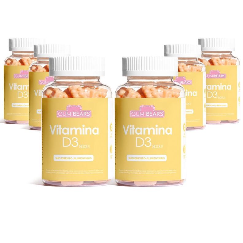 Pack Vitamina D3 salud ósea e inmunológica 6 meses GumiBears-1