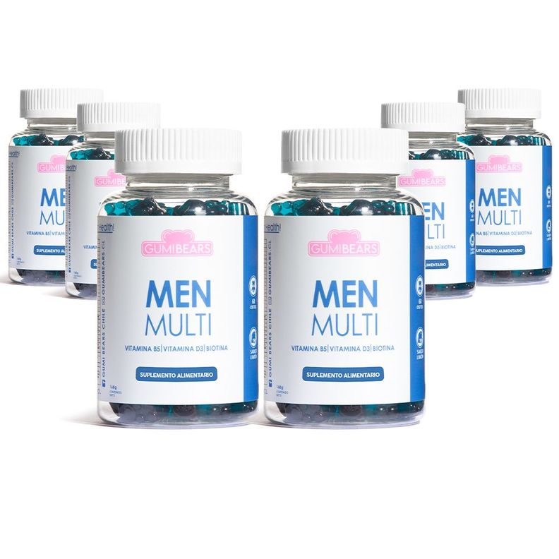 Pack Vitamina Men Multi Biotina 6 meses - GumiBears-0