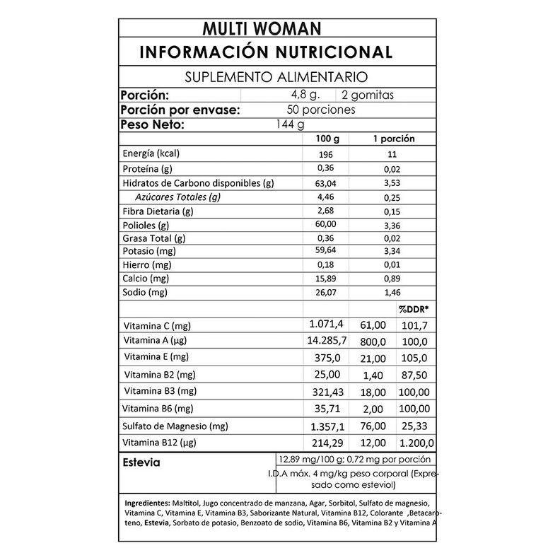 Pack Vitamina Woman Multi 3 meses - GumiBears-3