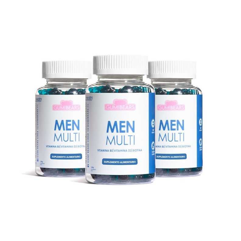 Pack Vitamina Men Multi Biotina 3 meses - GumiBears-0