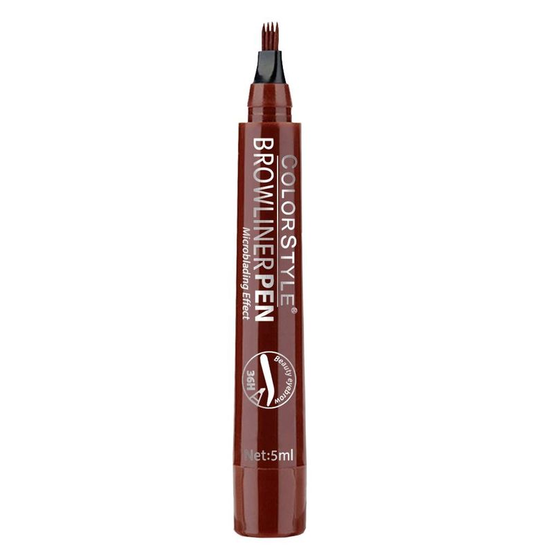 Lápiz De Cejas Microblading Maquillaje Marron Rojizo-0