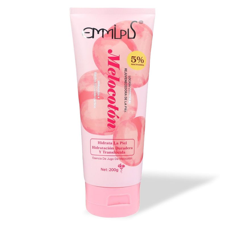Crema Hidratante Rejuvenecedora Corporal De Durazno 200g-0