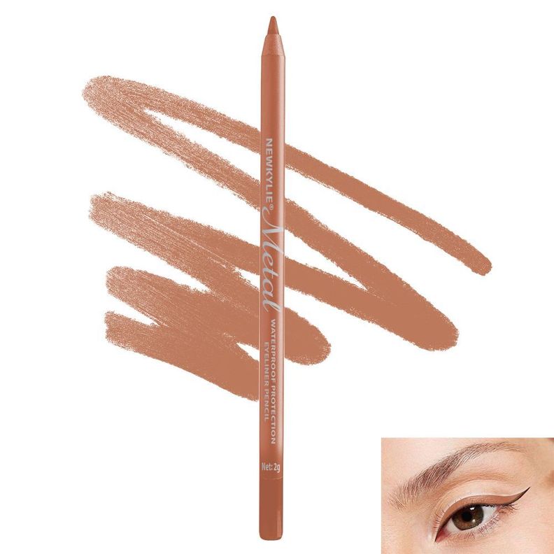 Lapiz Delineador De Ojos Crayon Metalizado Bronce Claro-1