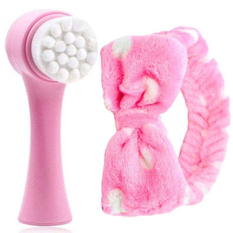 Set Cintillo SPA SkinCare y Cepillo Facial Limpieza-0