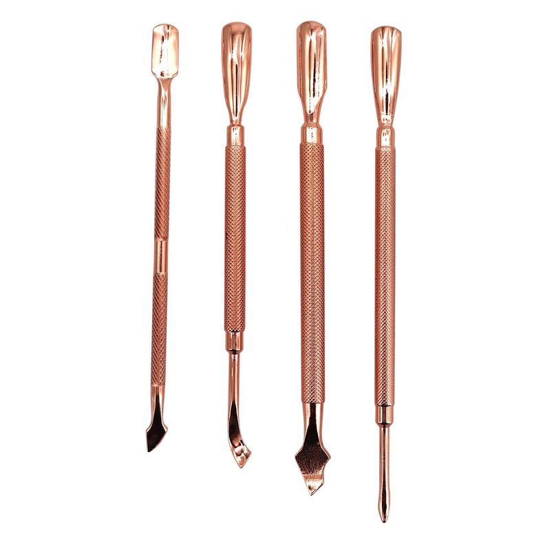 Kit Repujador de Cutícula Profesional 4 Unidades Estuche-1