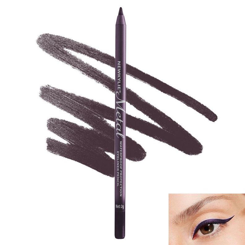Lapiz Delineador De Ojos Crayon Metalizado Marron-2