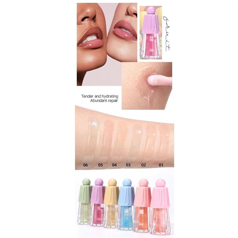 Set De 6 Labiales Acabado Gloss labios 24 Hrs 4grs Aromas-1