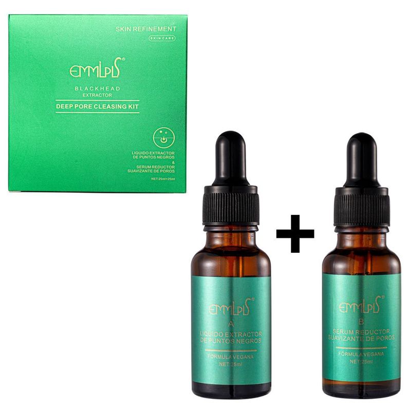 Kit Liquido Extractor De Puntos Negros Serum Suavizador De Poros-0