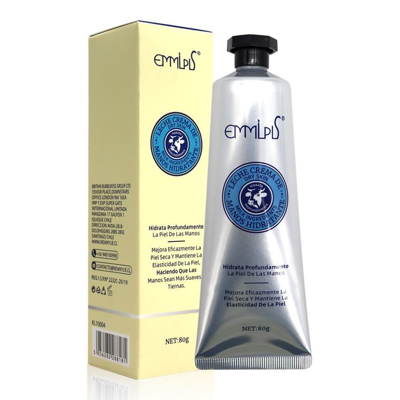 Crema Ultra humectante y Reparadora de manos Leche Hidratante 80grs-0