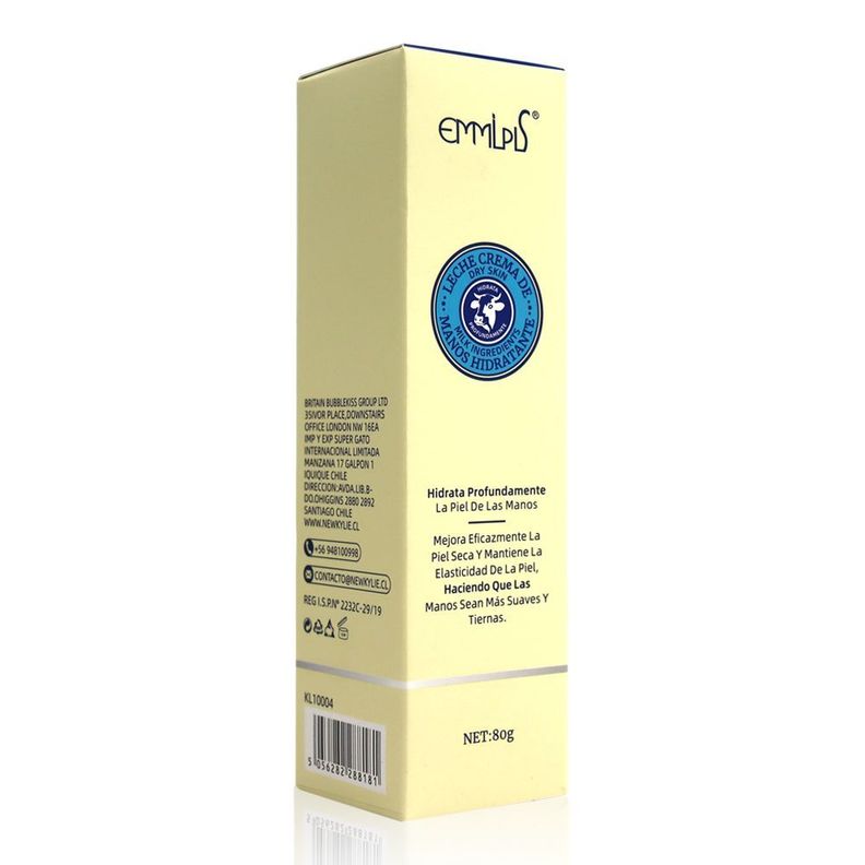 Crema Ultra humectante y Reparadora de manos Leche Hidratante 80grs-2