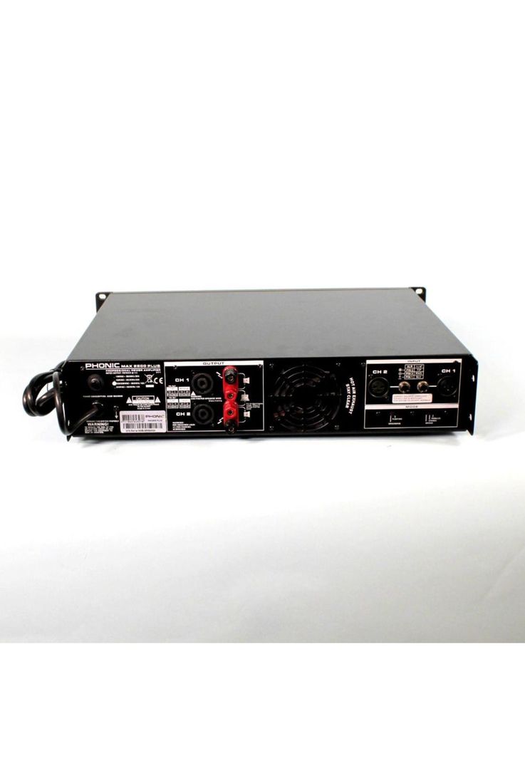 美品！PHONIC MAX 2500 PLUS パワーアンプ Phonic Max 2500 Plus 1500 W Amplificador de Potencia : Amazon.com
