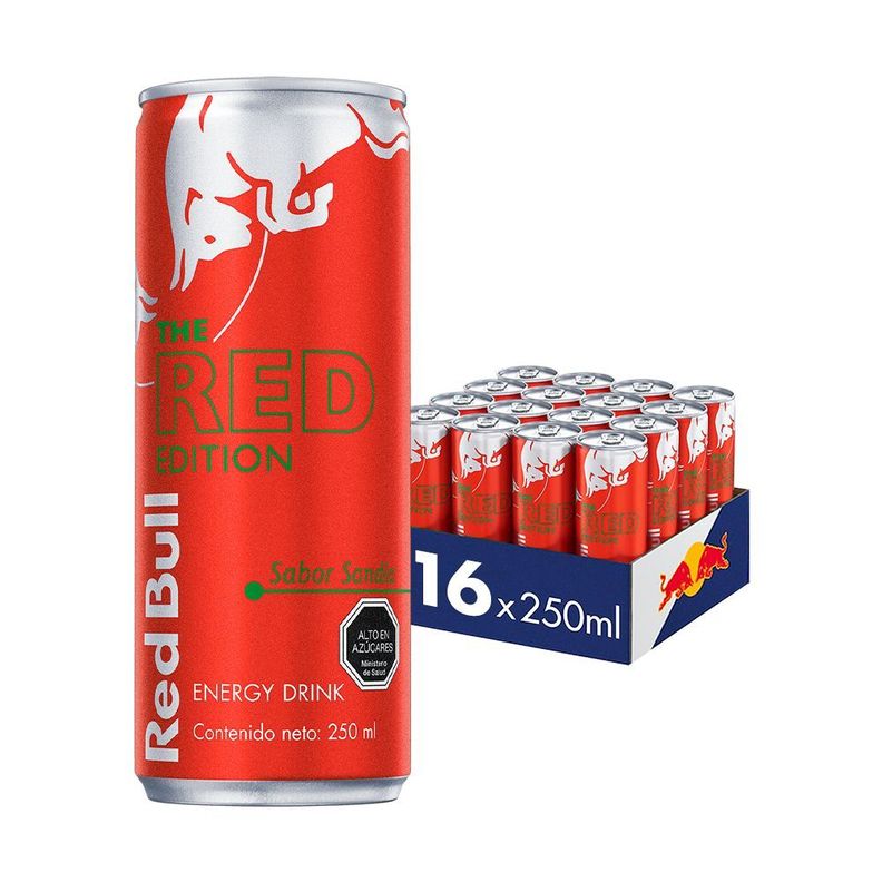 Red Bull Bebida Energética Pack 16 Latas Sandía 250Ml-0