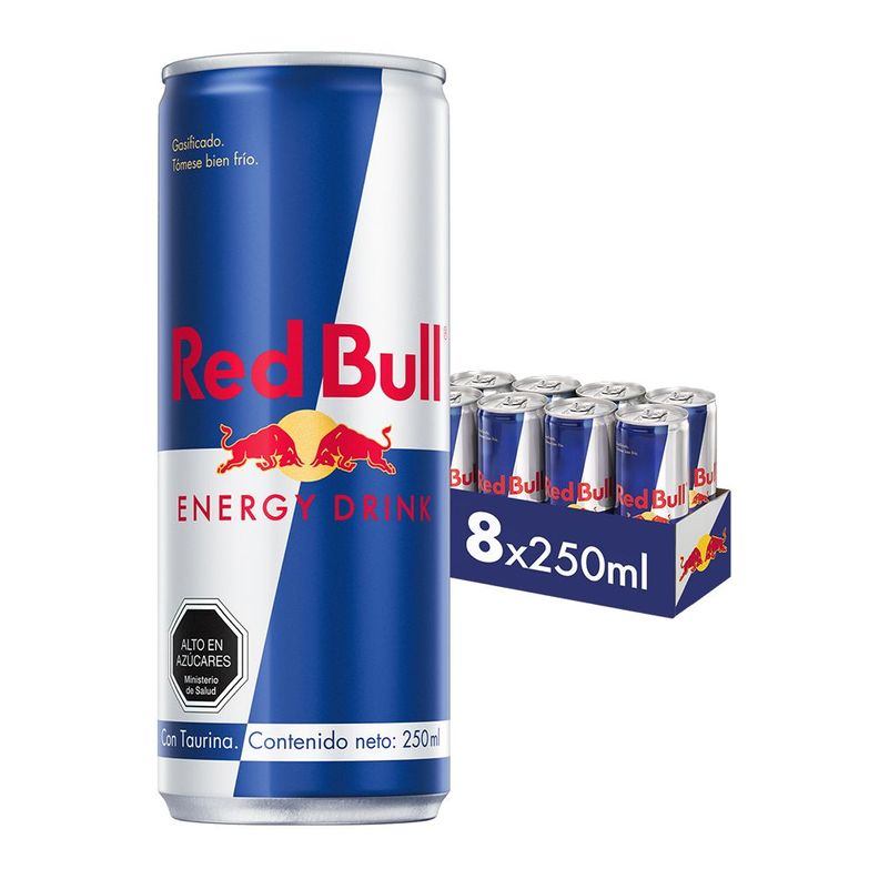 Red Bull Bebida Energética Pack 8 Latas 250Ml-0